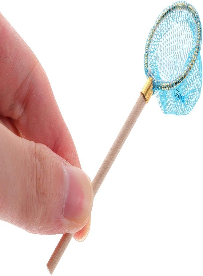 aoukoslt 2Pcs 1/12 Miniature Fishing Nets Dollhouse Decoration Accessories, DIY Doll House Kit, Decorations - Image 3